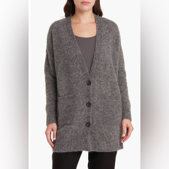 Eileen fisher $395 button down Alpaca knit cardigan size XL - Picture 3 of 10